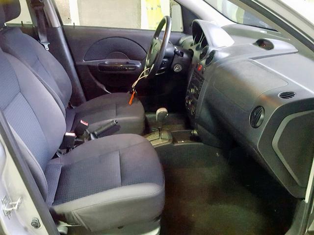 KL1TD66688B089176 - 2008 CHEVROLET AVEO BASE Күміс фото 5