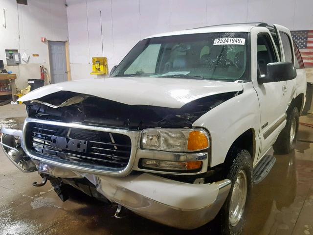 1GKEK13Z93J229179 - 2003 GMC YUKON WHITE photo 2