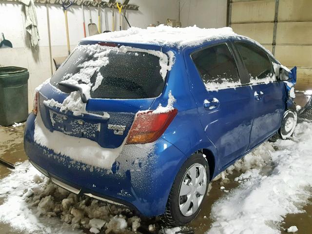 VNKKTUD30HA071109 - 2017 TOYOTA YARIS L BLUE photo 4