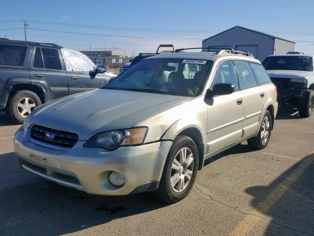 4S4BP61C557328296 - 2005 SUBARU LEGACY OUT GOLD photo 2