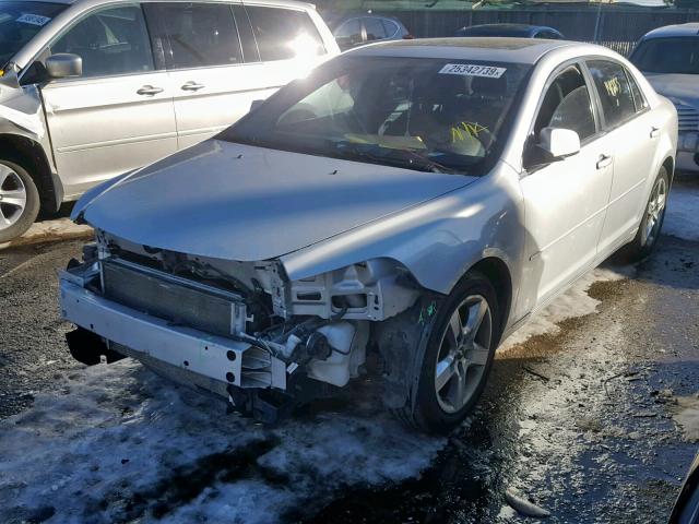 1G1ZC5E01AF200221 - 2010 CHEVROLET MALIBU 1LT SILVER photo 2