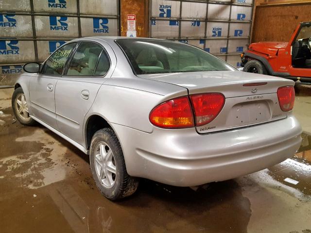 1G3NL52F04C134457 - 2004 OLDSMOBILE ALERO GL SILVER photo 3