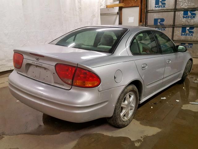 1G3NL52F04C134457 - 2004 OLDSMOBILE ALERO GL SILVER photo 4