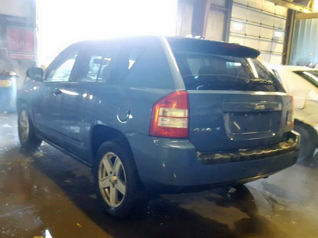 1J8FF47W17D141116 - 2007 JEEP COMPASS BLUE photo 3