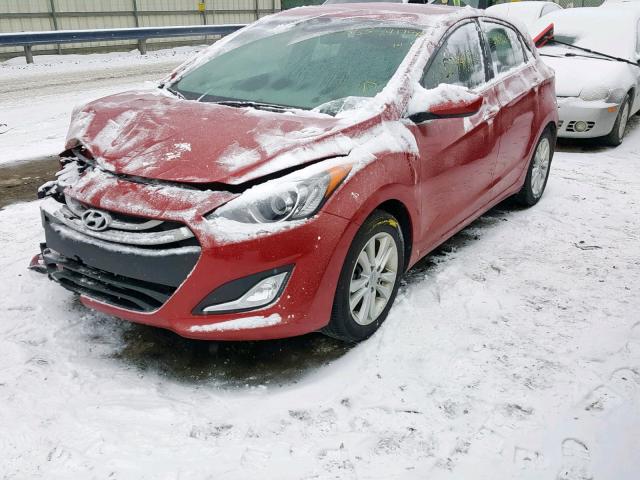 KMHD35LHXEU233113 - 2014 HYUNDAI ELANTRA GT RED photo 2