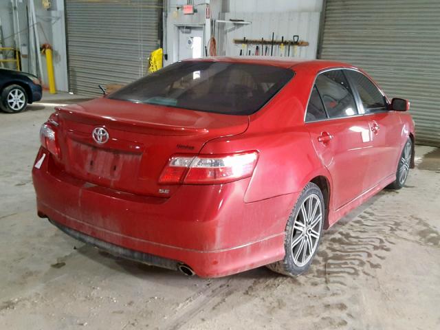 4T1BK46K57U042584 - 2007 TOYOTA CAMRY NEW RED photo 4