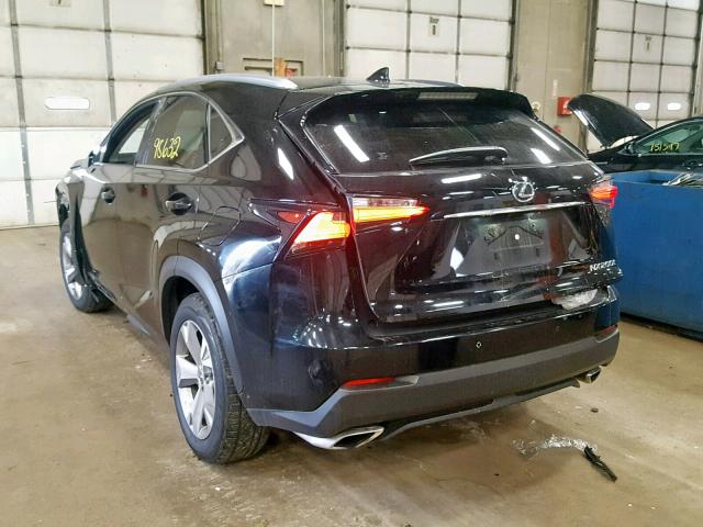 JTJBARBZ4H2097416 - 2017 LEXUS NX 200T BLACK photo 3