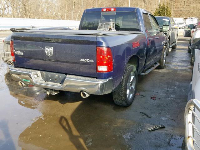 1C6RR7GT4DS579923 - 2013 RAM 1500 SLT BLUE photo 4