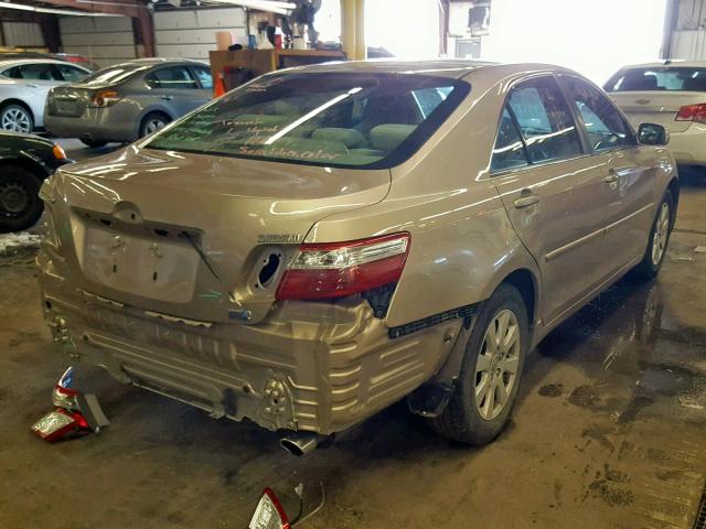 4T1BB46K89U073024 - 2009 TOYOTA CAMRY HYBR GOLD photo 4