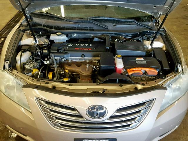 4T1BB46K89U073024 - 2009 TOYOTA CAMRY HYBR GOLD photo 7