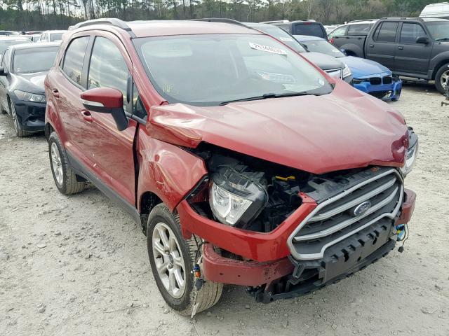 MAJ3P1TE8JC174362 - 2018 FORD ECOSPORT S RED photo 1