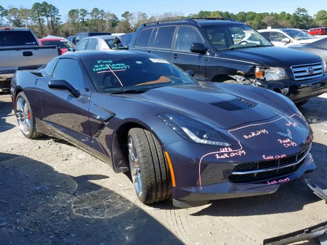 1G1YM2D78E5124000 - 2014 CHEVROLET CORVETTE S GRAY photo 1