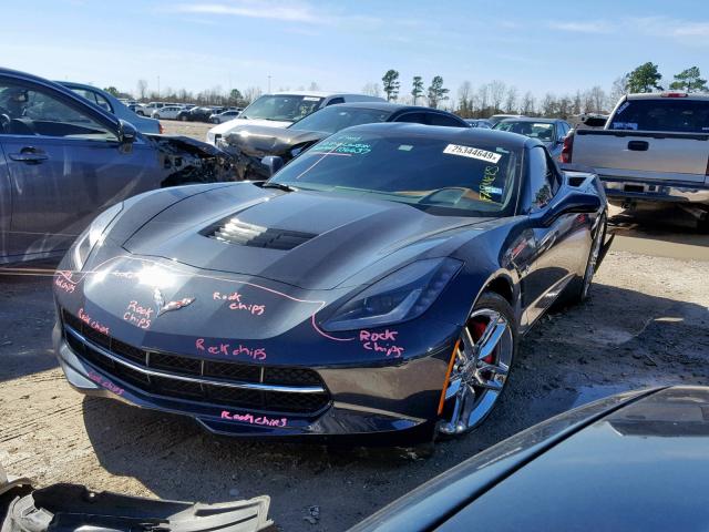 1G1YM2D78E5124000 - 2014 CHEVROLET CORVETTE S GRAY photo 2