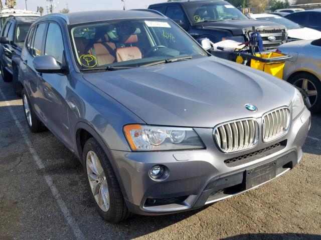 5UXWX9C51E0D38730 - 2014 BMW X3 XDRIVE2 GRAY photo 1