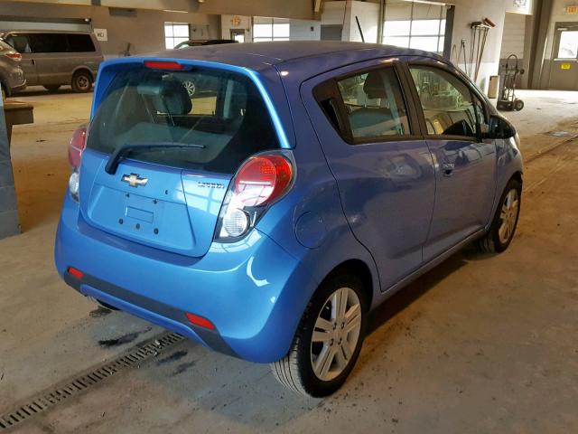 KL8CD6S97FC736241 - 2015 CHEVROLET SPARK 1LT BLUE photo 4