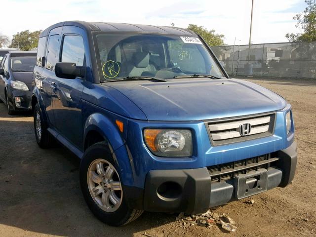 5J6YH27707L012789 - 2007 HONDA ELEMENT EX BLUE photo 1