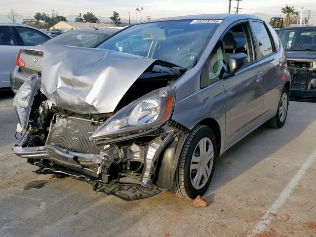 JHMGE8H29AS024709 - 2010 HONDA FIT GRAY photo 2