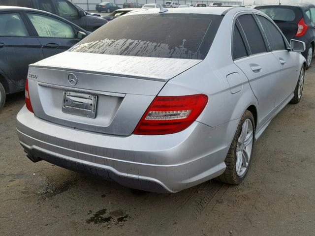 WDDGF4HB1CR233305 - 2012 MERCEDES-BENZ C 250 SILVER photo 4