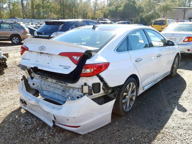 5NPE34AB8FH177072 - 2015 HYUNDAI SONATA SPO WHITE photo 4