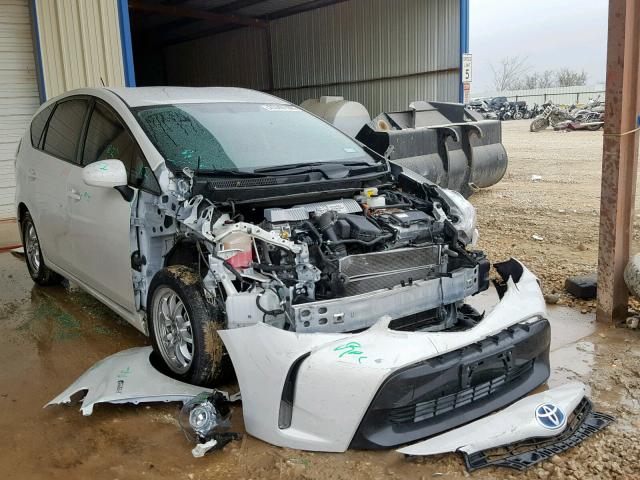 JTDZN3EU9FJ027402 - 2015 TOYOTA PRIUS V WHITE photo 1