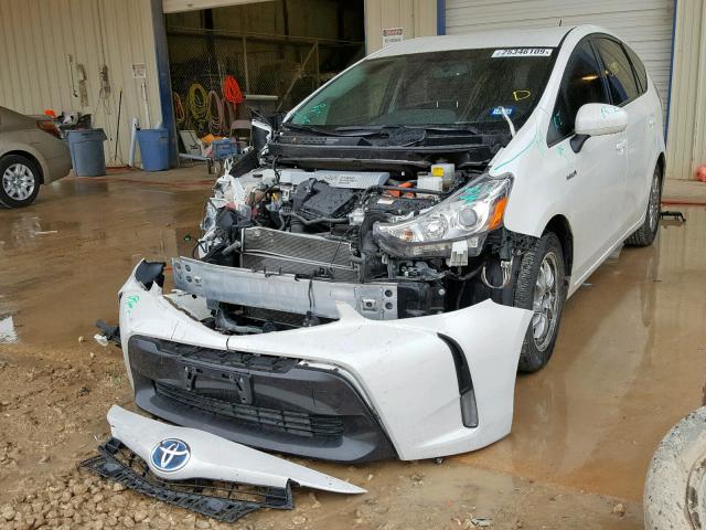 JTDZN3EU9FJ027402 - 2015 TOYOTA PRIUS V WHITE photo 2