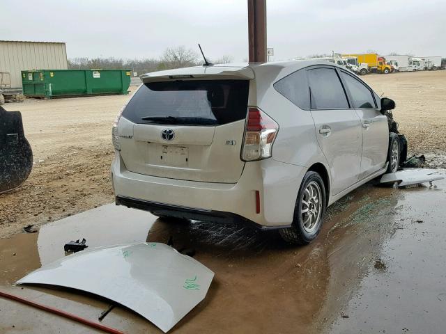 JTDZN3EU9FJ027402 - 2015 TOYOTA PRIUS V WHITE photo 4