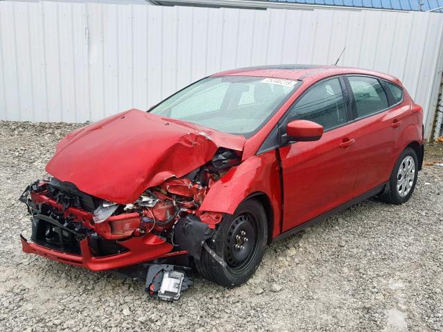 1FAHP3K25CL310989 - 2012 FORD FOCUS SE RED photo 2