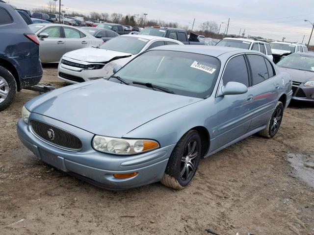 1G4HR54K73U186601 - 2003 BUICK LESABRE LI BLUE photo 2