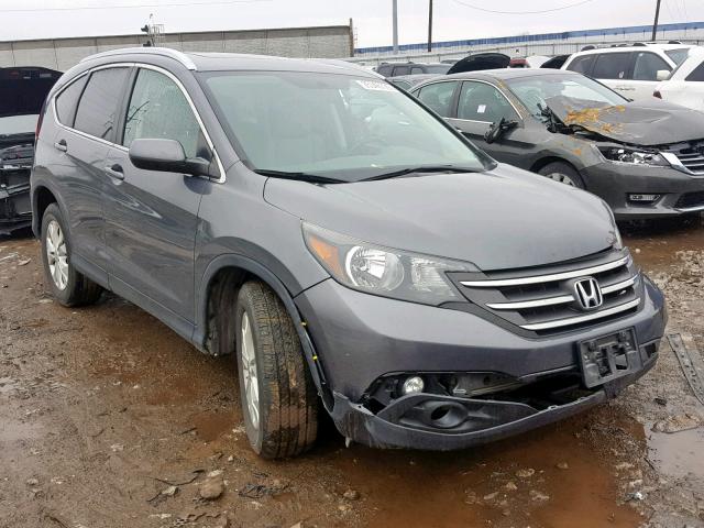 5J6RM4H72CL000101 - 2012 HONDA CR-V EXL GRAY photo 1