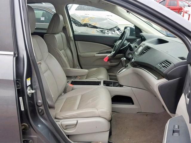 5J6RM4H72CL000101 - 2012 HONDA CR-V EXL GRAY photo 5