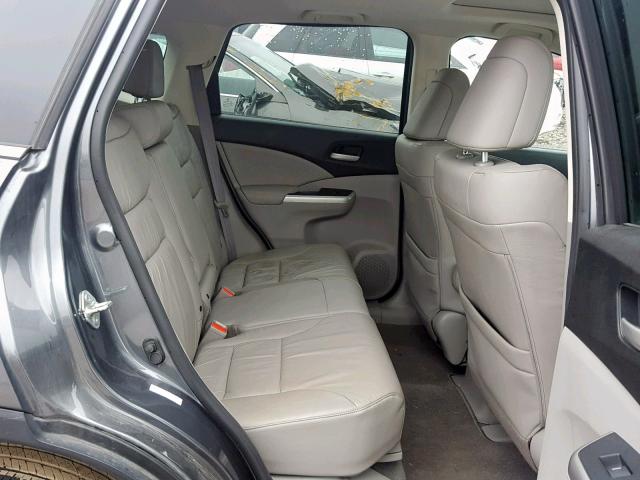 5J6RM4H72CL000101 - 2012 HONDA CR-V EXL GRAY photo 6