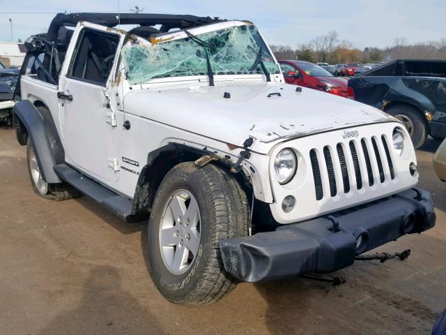 1C4AJWAG9FL520849 - 2015 JEEP WRANGLER S WHITE photo 1