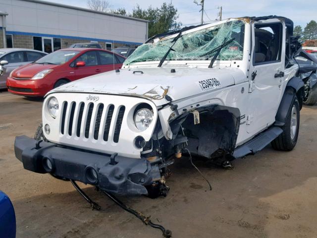 1C4AJWAG9FL520849 - 2015 JEEP WRANGLER S WHITE photo 2