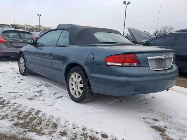 1C3EL75R06N131197 - 2006 CHRYSLER SEBRING GT BLACK photo 3