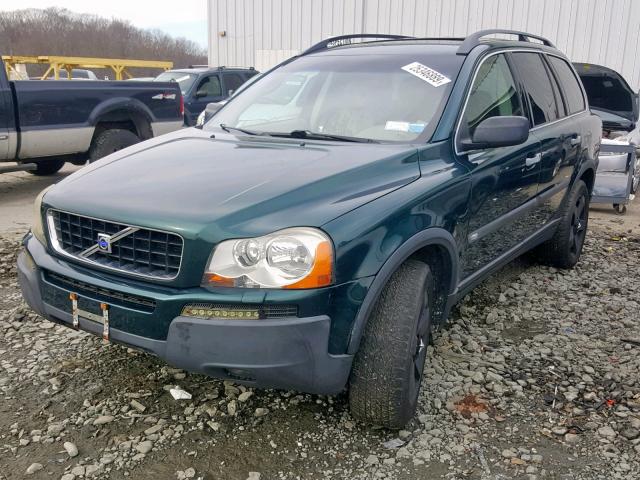 YV1CZ91H141036883 - 2004 VOLVO XC90 T6 GREEN photo 2