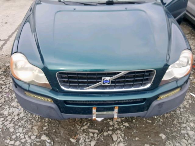 YV1CZ91H141036883 - 2004 VOLVO XC90 T6 GREEN photo 7