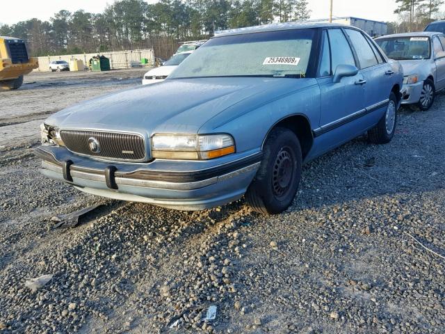 1G4HP53LXPH453700 - 1993 BUICK LESABRE CU BLUE photo 2