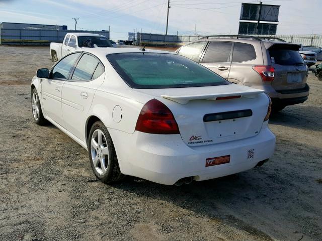 2G2WC55CX81128185 - 2008 PONTIAC GRAND PRIX WHITE photo 3