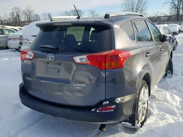 2T3DFREV6DW117169 - 2013 TOYOTA RAV4 LIMIT GRAY photo 4