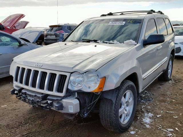 1J4PR4GK1AC147389 - 2010 JEEP GRAND CHER SILVER photo 2