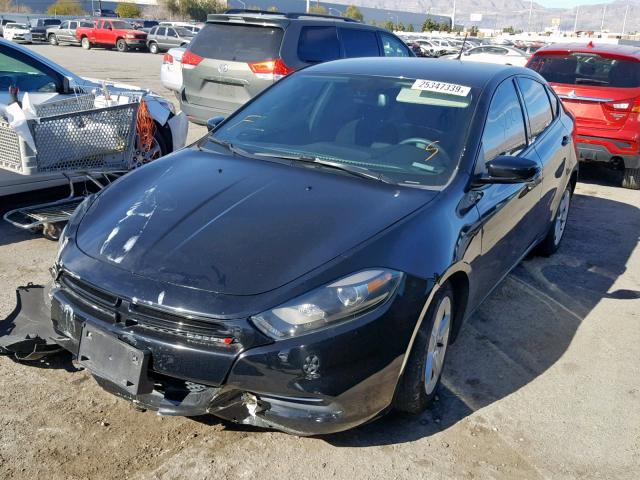 1C3CDFBB9GD689272 - 2016 DODGE DART SXT BLACK photo 2