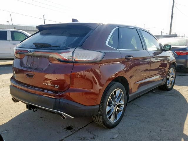 2FMPK4K82GBC13555 - 2016 FORD EDGE TITAN BROWN photo 4