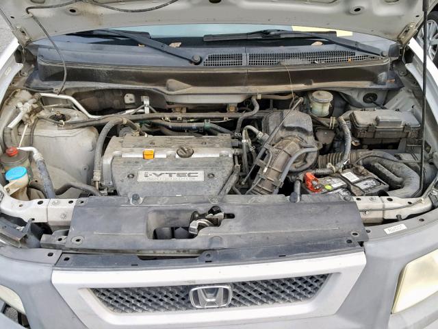 5J6YH28263L005472 - 2003 HONDA ELEMENT DX SILVER photo 7