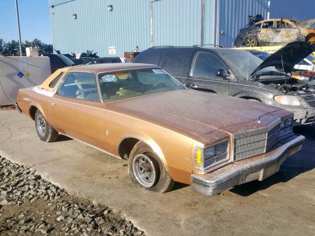 4J57C7G119204 - 1977 BUICK REGAL GOLD photo 1