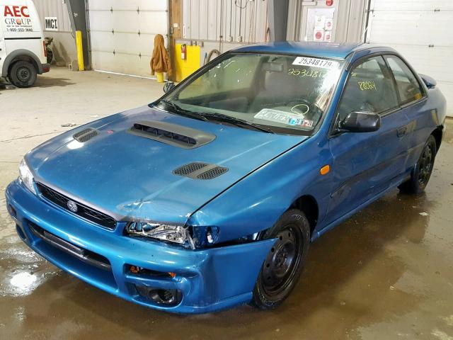 JF1GM4256VH410559 - 1997 SUBARU IMPREZA BR BLUE photo 2