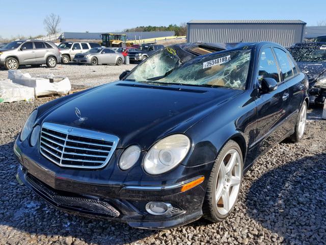 WDBUF56X39B395762 - 2009 MERCEDES-BENZ E 350 BLACK photo 2