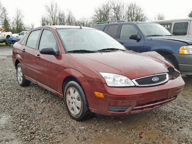 1FAHP34N17W272298 - 2007 FORD FOCUS ZX4 MAROON photo 1