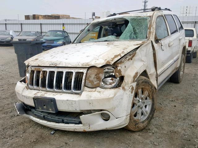 1J8HS58298C117420 - 2008 JEEP GRAND CHER WHITE photo 2