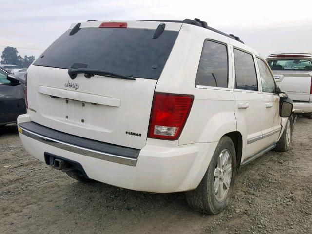 1J8HS58298C117420 - 2008 JEEP GRAND CHER WHITE photo 4