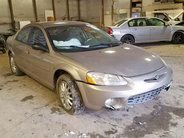 1C3EL56R02N130919 - 2002 CHRYSLER SEBRING LX TAN photo 1